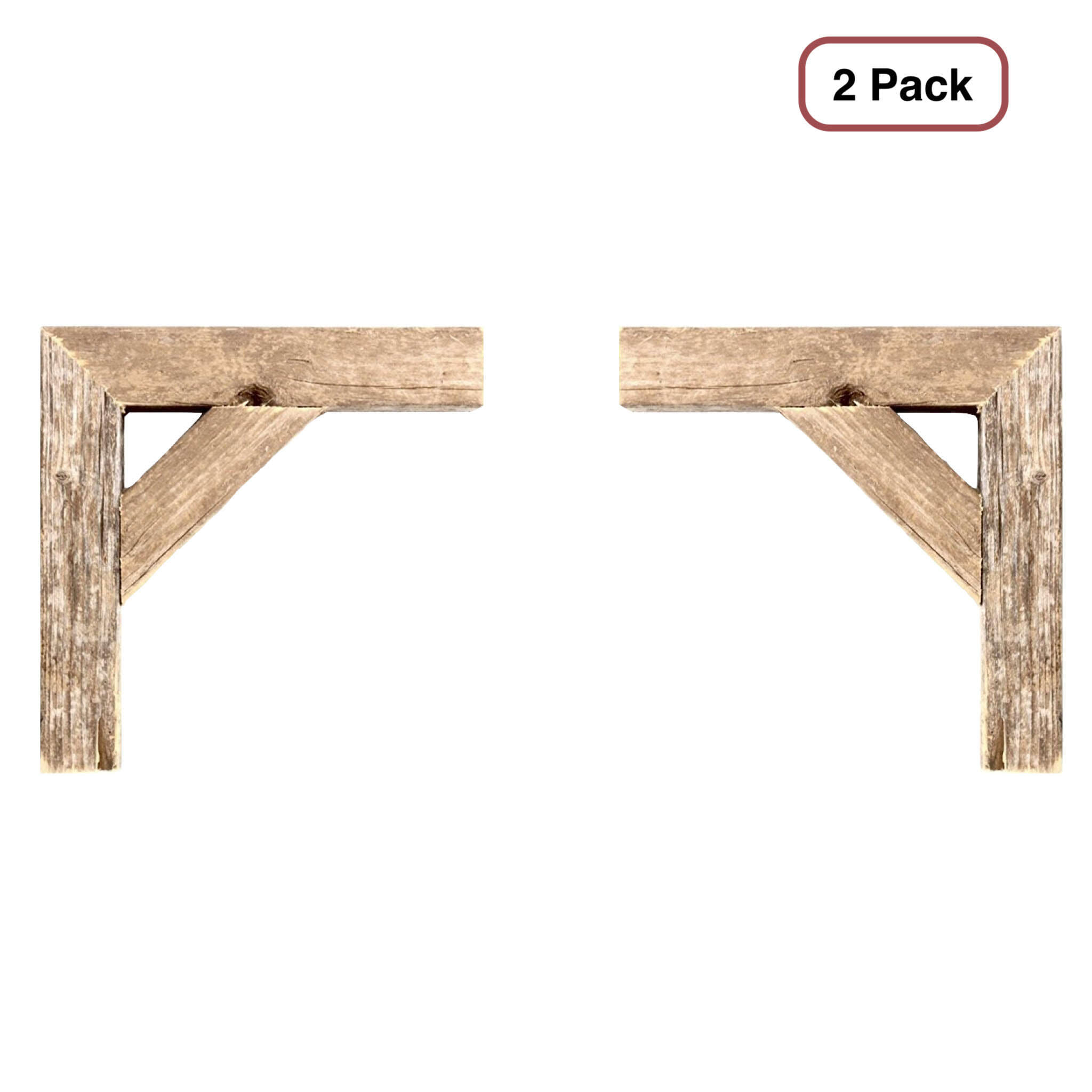 Set Of Two Natural Weathered Gray Corbels