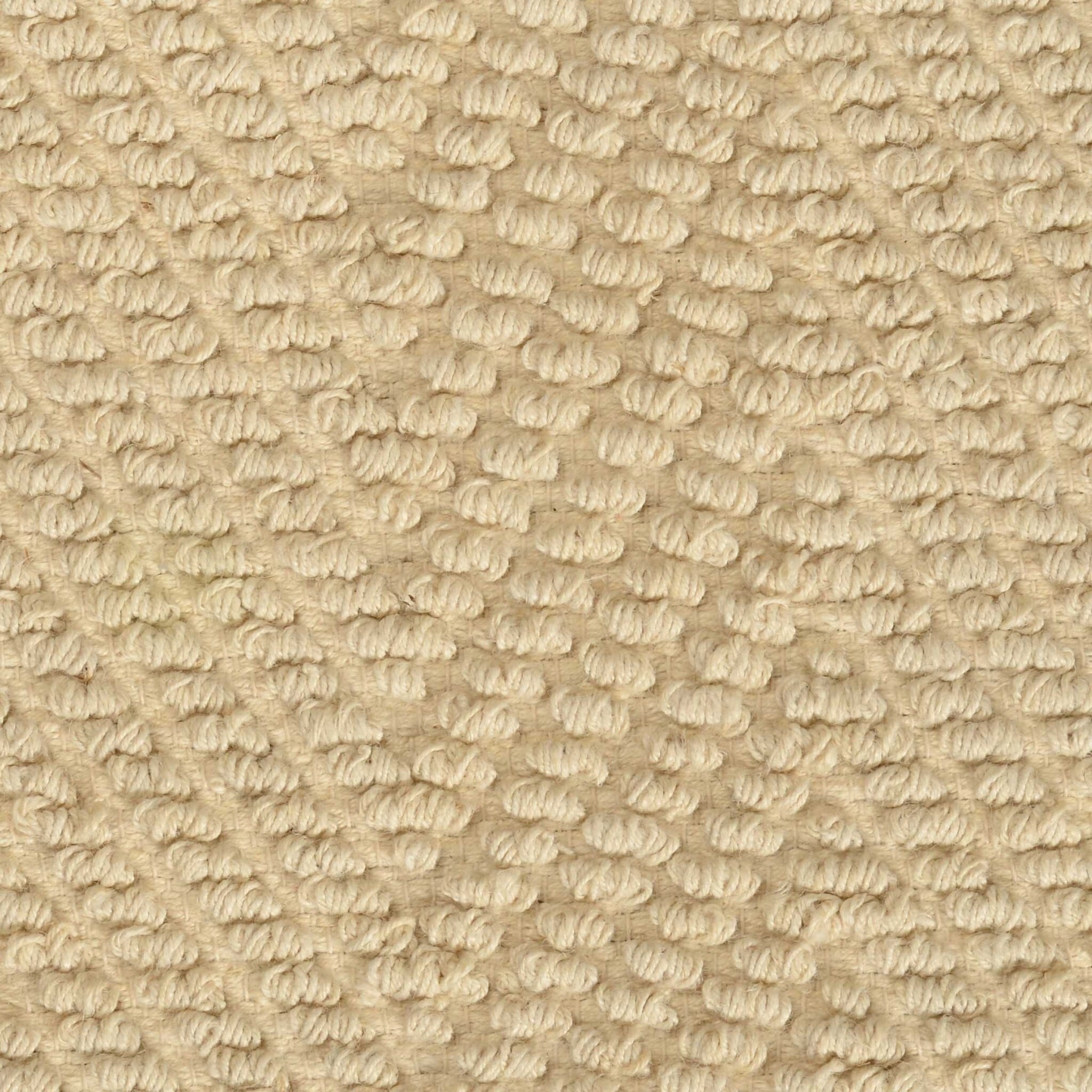 2' X 4' Ivory Chevron Hand Woven Area Rug