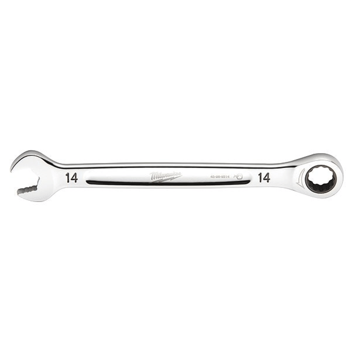 Milwaukee Tool 14MM Metric Ratcheting Combination Wrench, 12-Point, Steel, Chrome