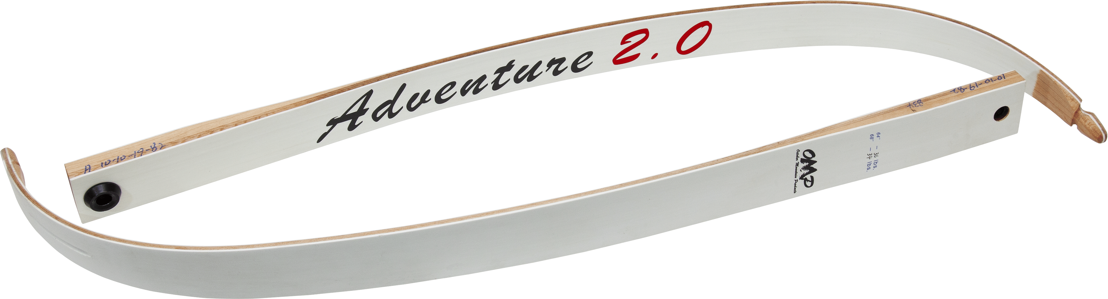 October Mountain Adventure 2.0 Recurve Limbs 62 in. 20 lbs.