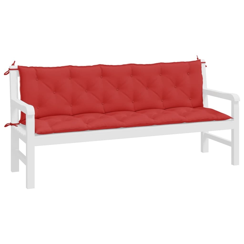 Garden Bench Cushion Red 70.9"x(19.7"+19.7")x2.8" Oxford Fabric