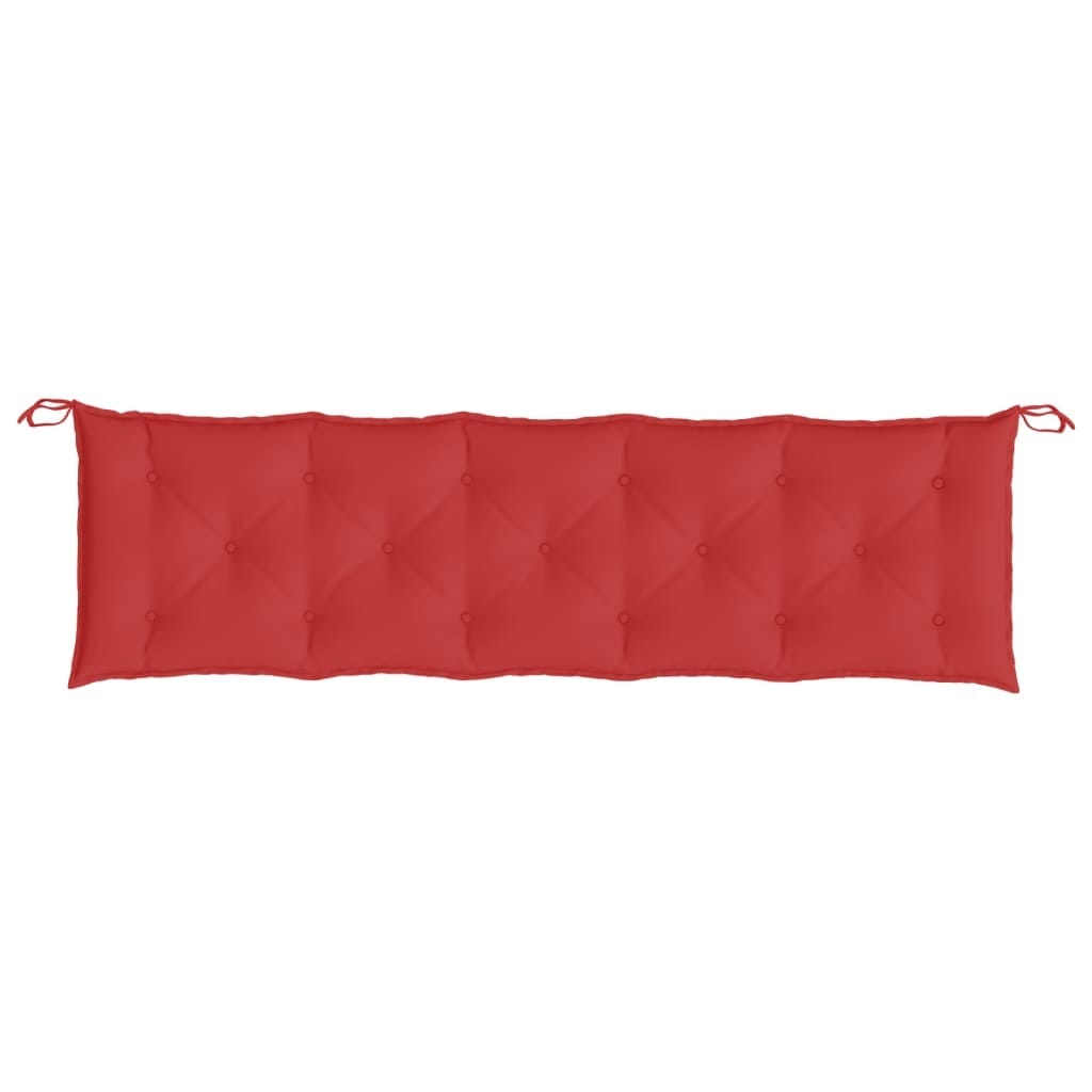 Garden Bench Cushion Red 70.9"x(19.7"+19.7")x2.8" Oxford Fabric