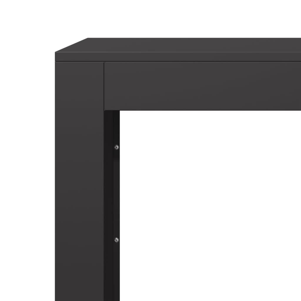Firewood Rack Black 23.6x15.7x31.5" Steel
