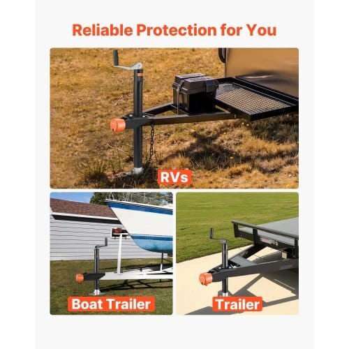 Trailer Lock, Fits 1-7/8, 2 & 2-5/16-Inch Straight Tongue Ball Couplers, Heavy Duty Hitch Lock with 4 Keys Secures Security Chains, Anti-Theft RV Trailer Locks for RV, Trailer, Boat