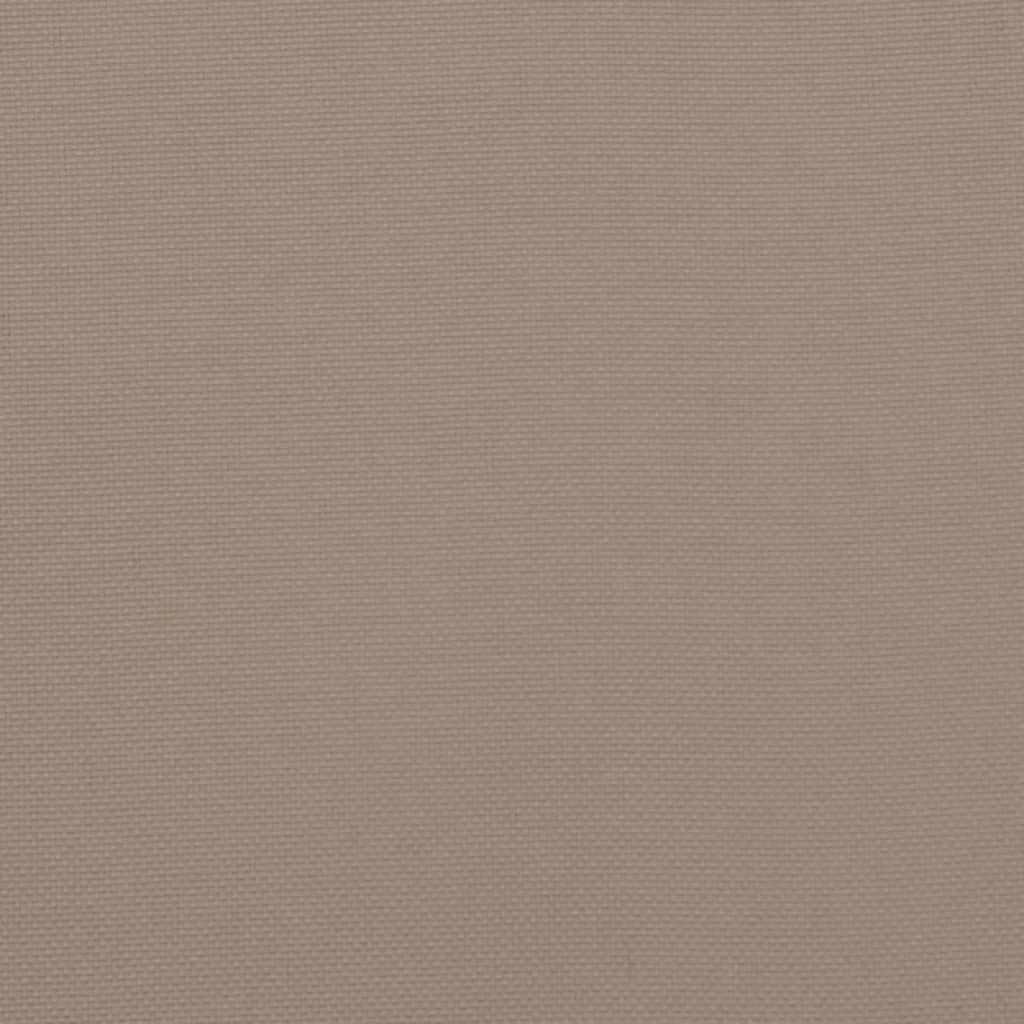 Garden Highback Chair Cushions 4 pcs Taupe 47.2"x19.7"x1.2" Fabric