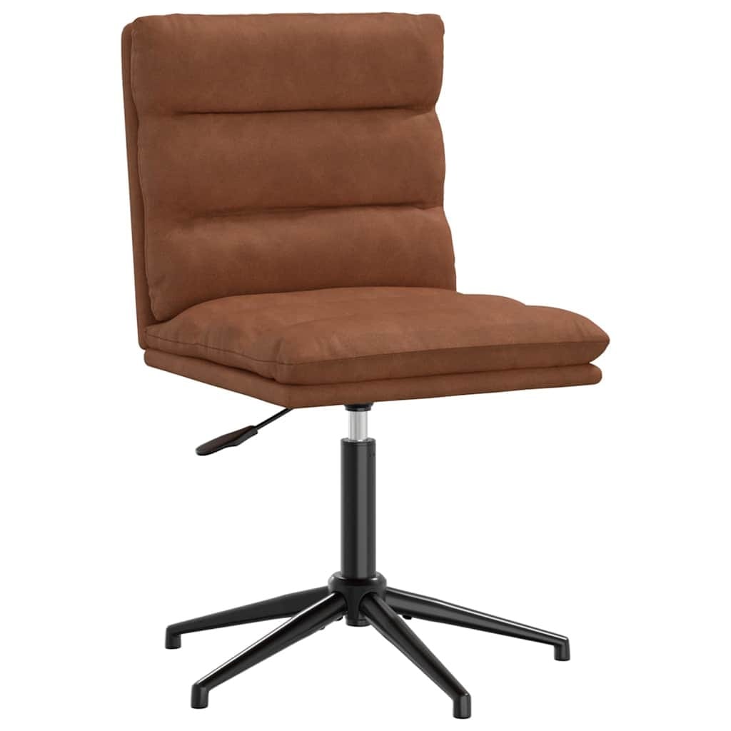 Dining Chair Brown Faux Leather