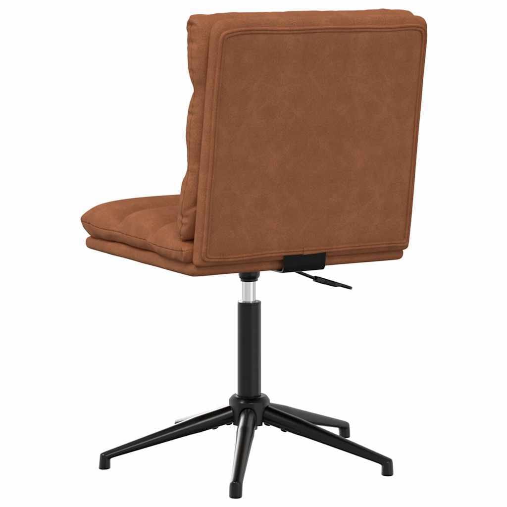 Dining Chair Brown Faux Leather