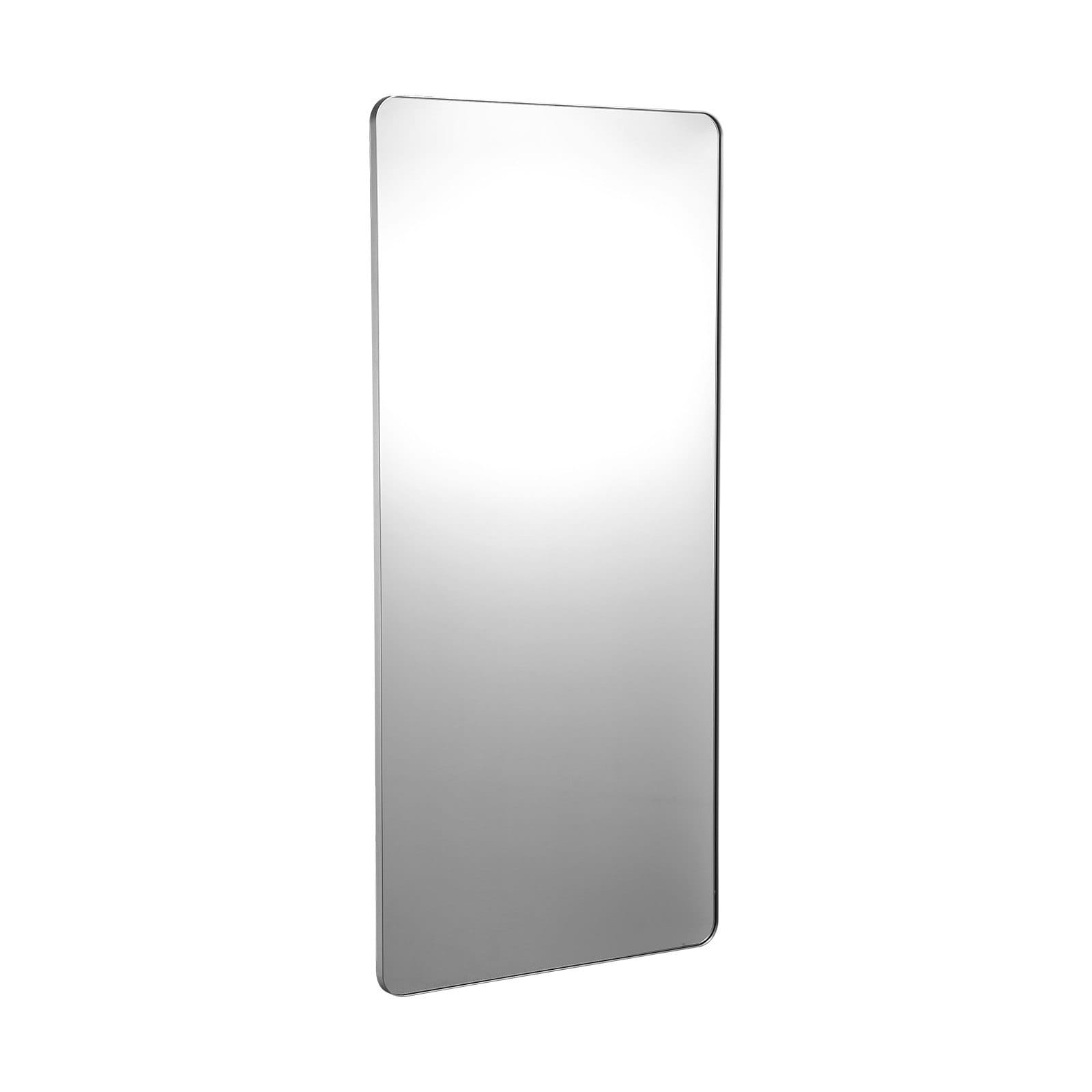 Wall Mounted Makeup Mirror, 0.15" Thick, 32" x 72" Mirror with Aluminium Alloy Frame & Explosion-Proof Film, Scratch-Resistant Mirror with Z-Shaped Bracket, Fit for Bathroom/Bedroom/Living Room