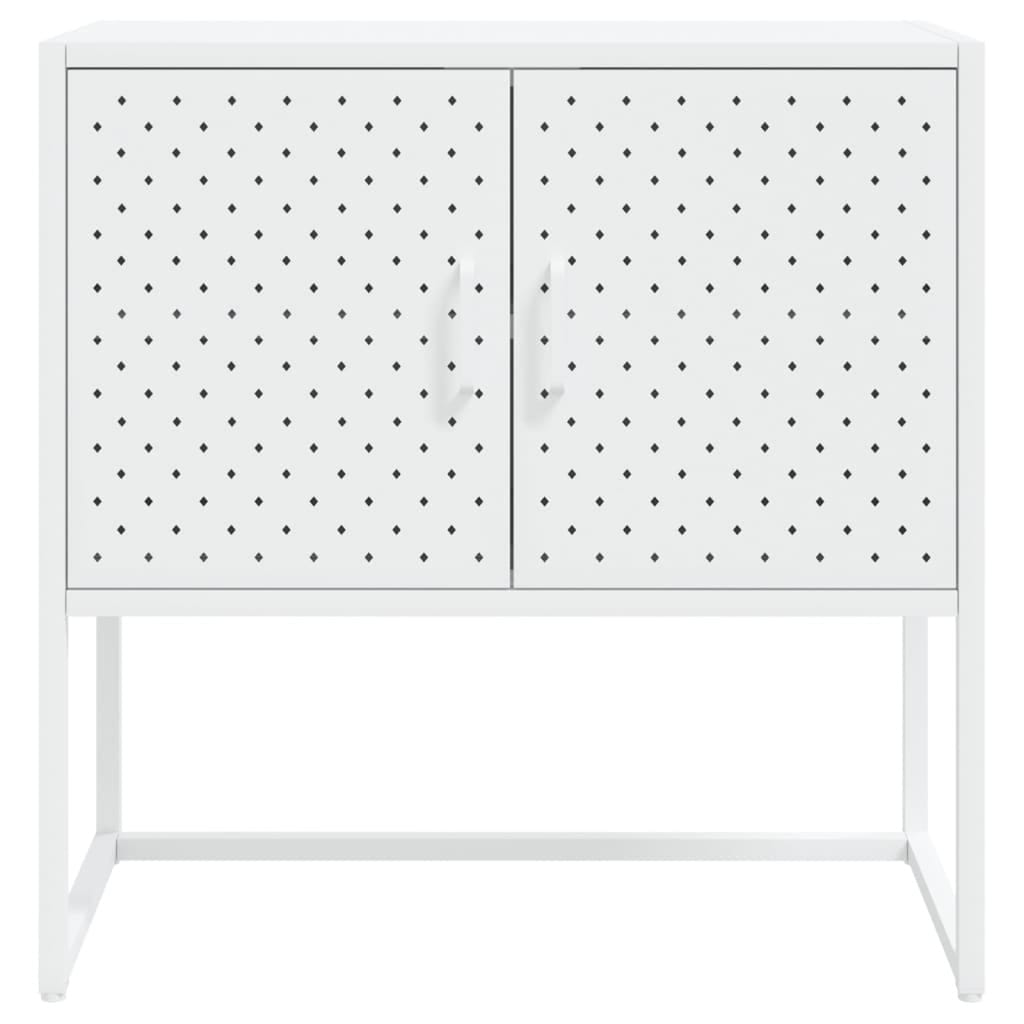 Sideboard White 29.5"x13.8"x29.5" Steel