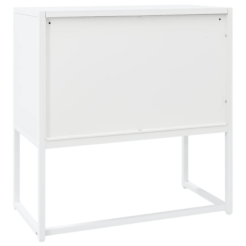 Sideboard White 29.5"x13.8"x29.5" Steel