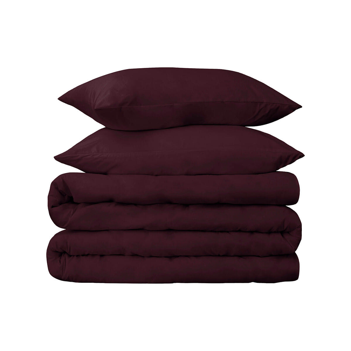 Plum Queen Cotton Blend 650 Thread Count Washable Duvet Cover Set