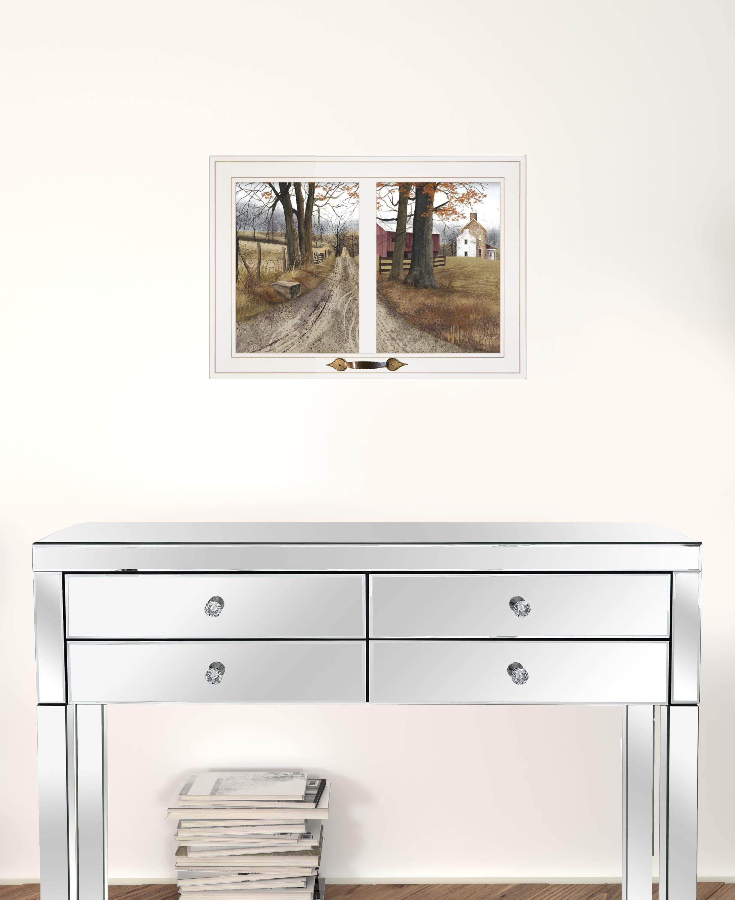 The Road Home 6 White Framed Print Wall Art