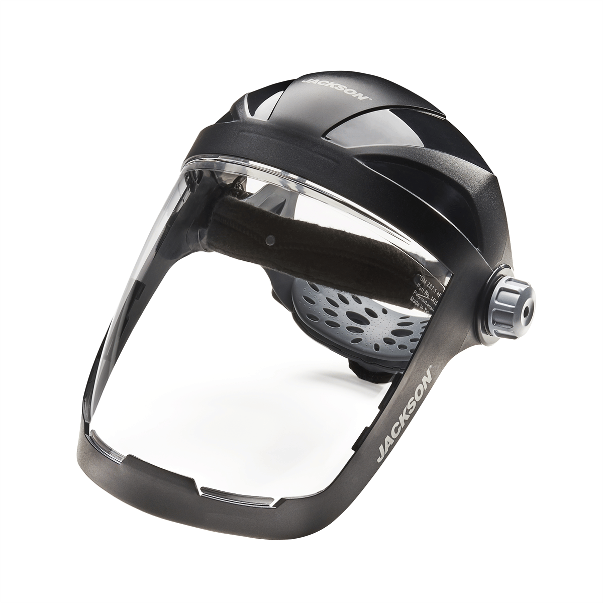 Jackson Safety Face Shield - QUAD 500™ Premium Multi-Purpose Series - 9' x 12.125' x 0.060" Window - Clear AF - 370 Speed Dial™ Headgear