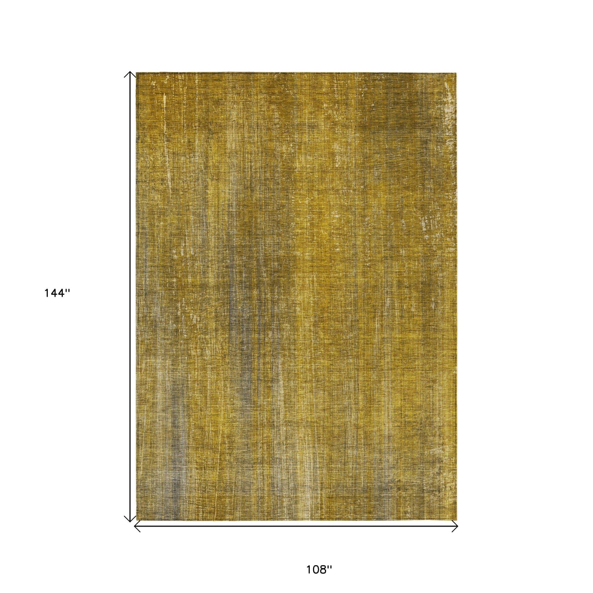 9' X 12' Chocolate Striped Washable Non Skid Indoor Outdoor Area Rug