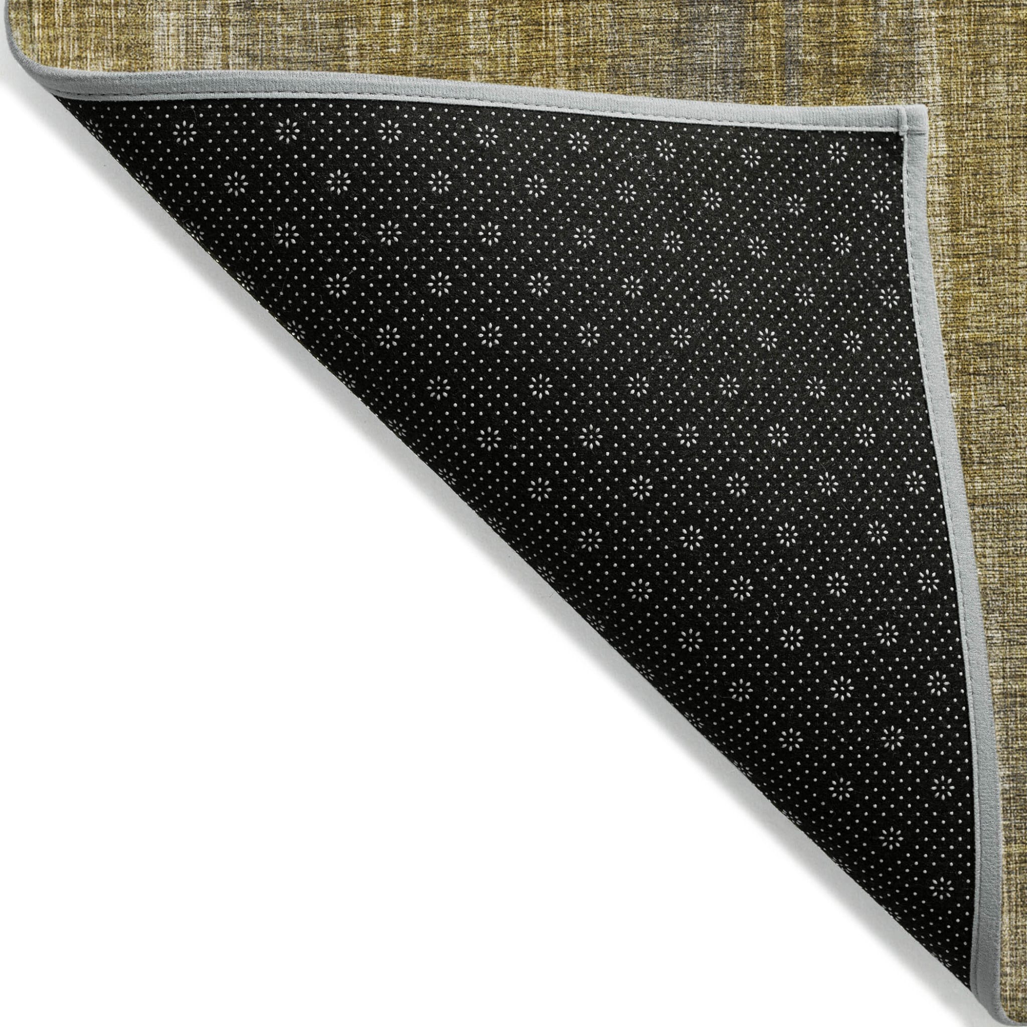 9' X 12' Chocolate Striped Washable Non Skid Indoor Outdoor Area Rug