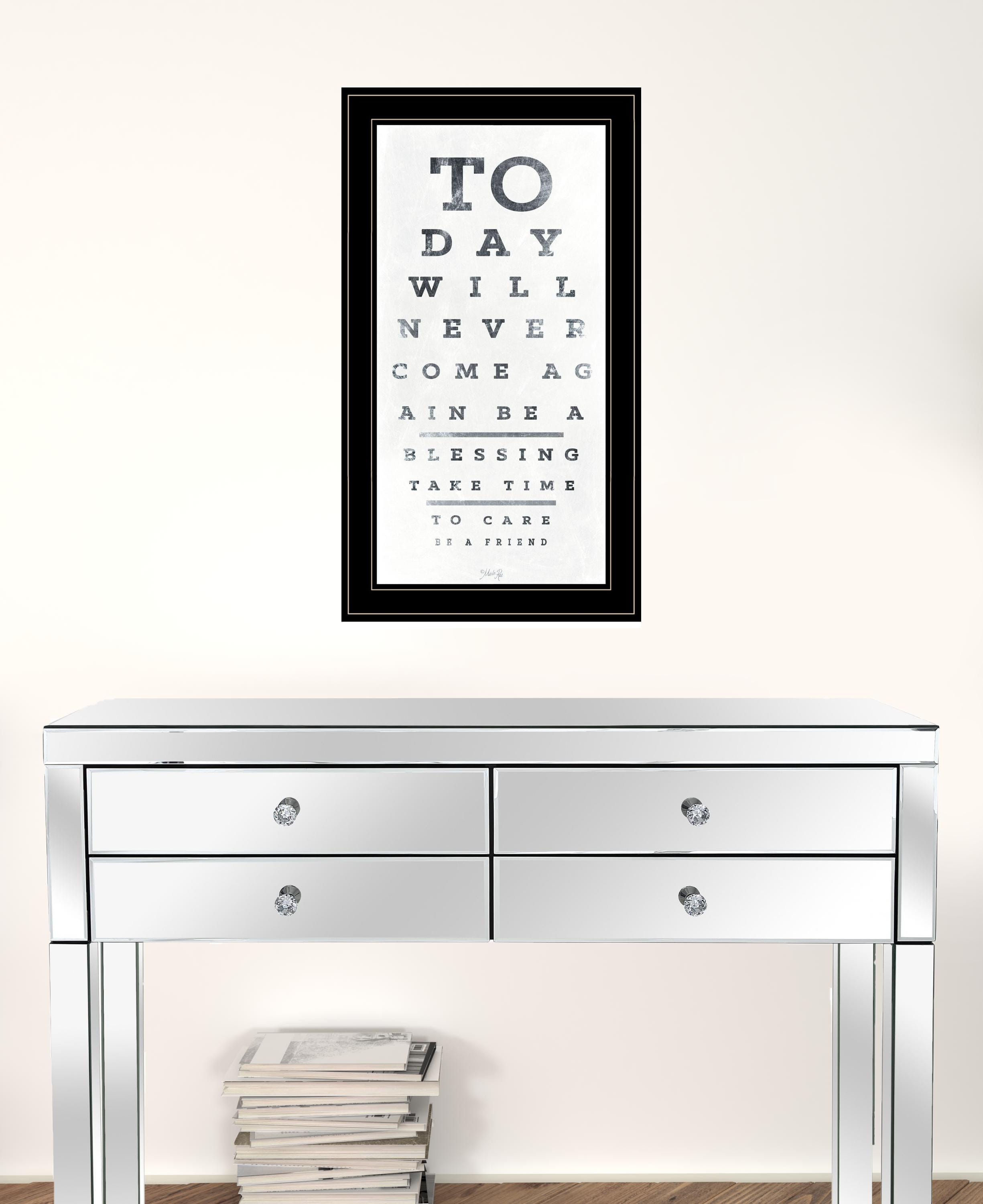 Eye Chart I 3 Black Framed Print Wall Art