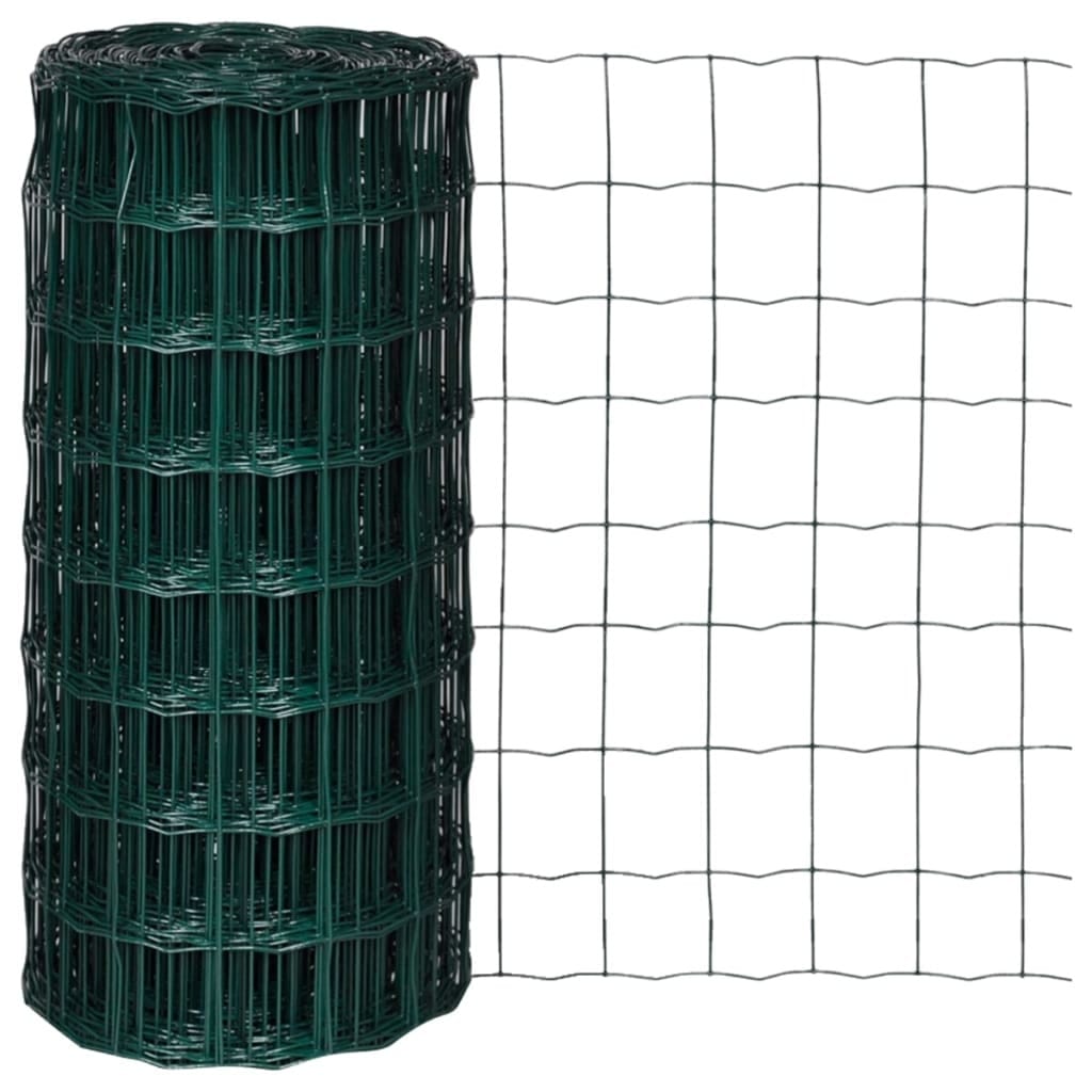 Euro Fence Steel 82ftx2.6ft Green