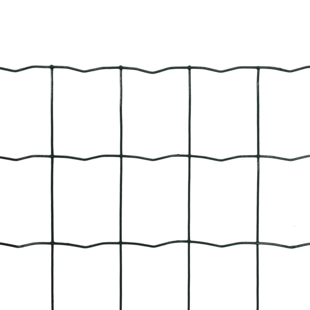Euro Fence Steel 82ftx2.6ft Green