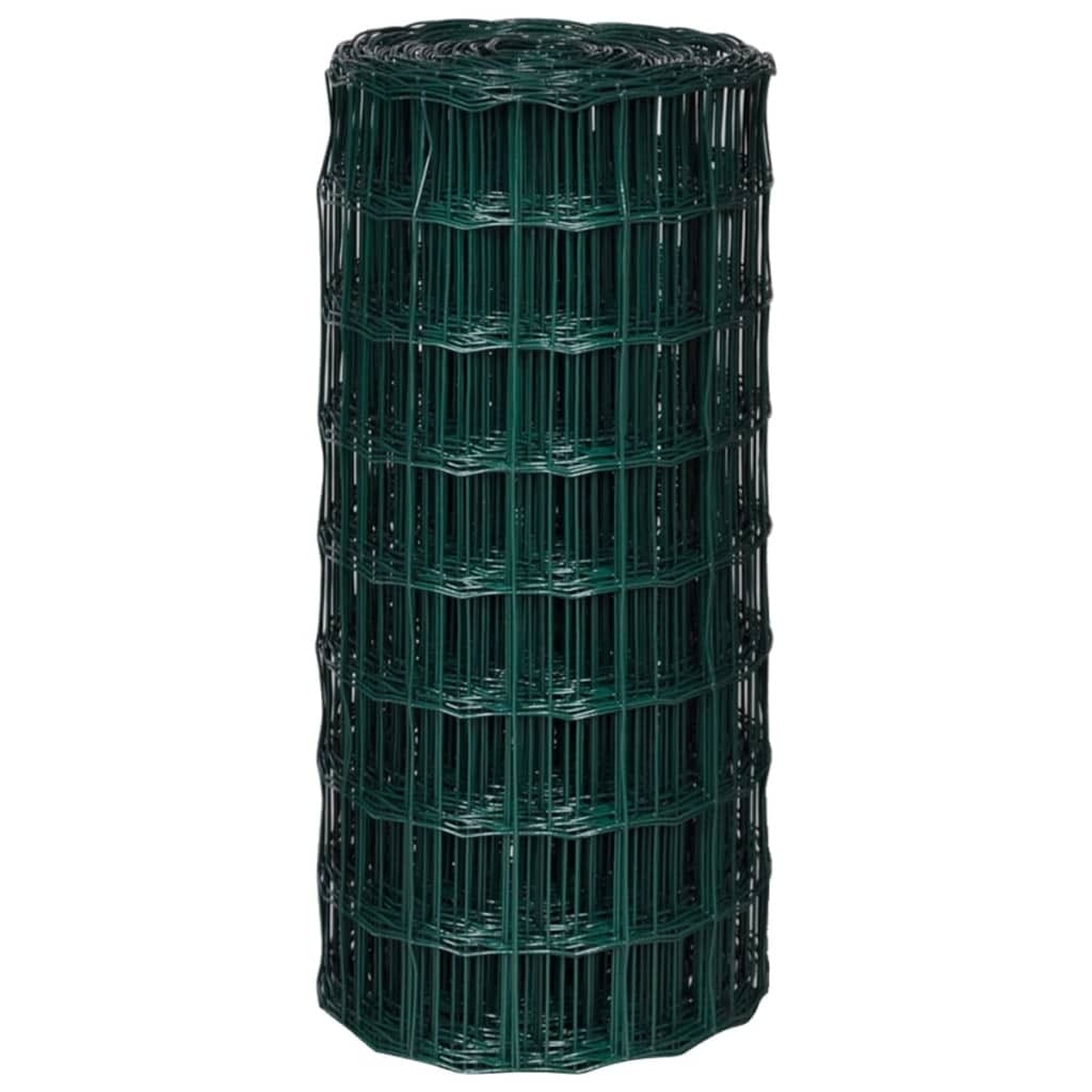 Euro Fence Steel 82ftx2.6ft Green