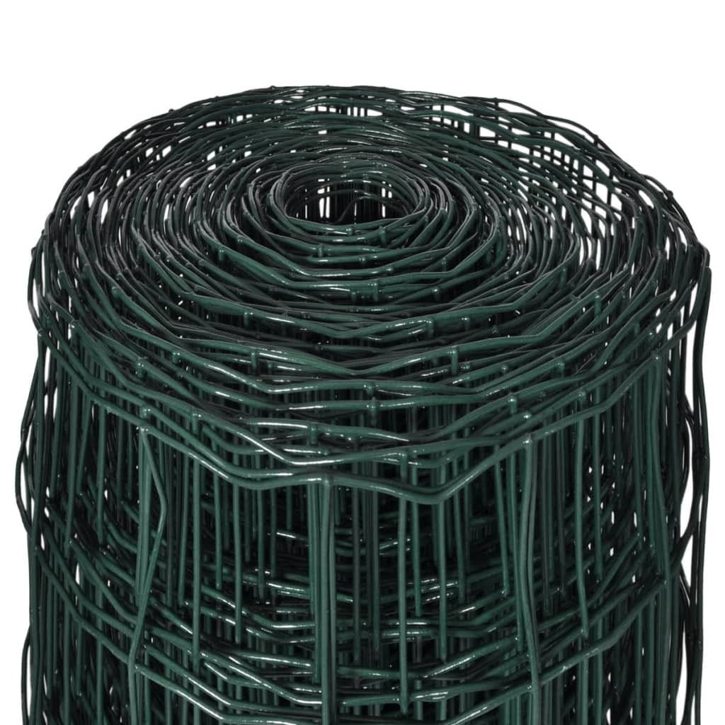Euro Fence Steel 82ftx2.6ft Green