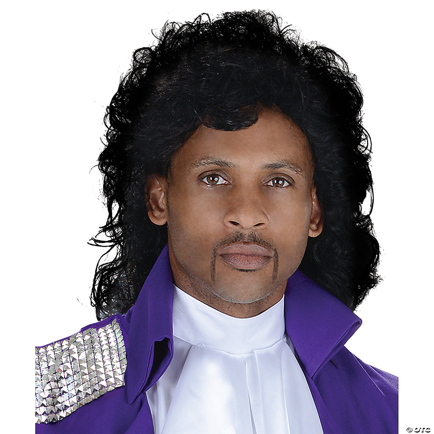 Purple pop star wig