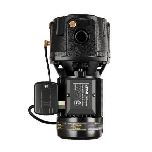 1 HP Shallow Well Jet Pump, AC 115/230 Volt, 1400 GPH Dual Voltage Cast Iron Well Jet Pump, with 164 ft Max Head Lift, Automatic Pressure Switch, for Garden Irrigation Lawn Sprinkler System
