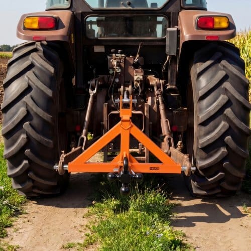3 Point Trailer Hitch with 2" Receiver, 3 Pt Quick Hitch Attachment with 3 Trailer Balls, Tractor Tow Drawbar Adapter for Category 1, Kubota, Mahindra, Ford, Yanmar, John Deere, Massey Ferguson