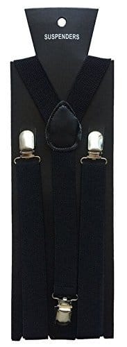 Halloween Wholesalers Mens Suspenders Black