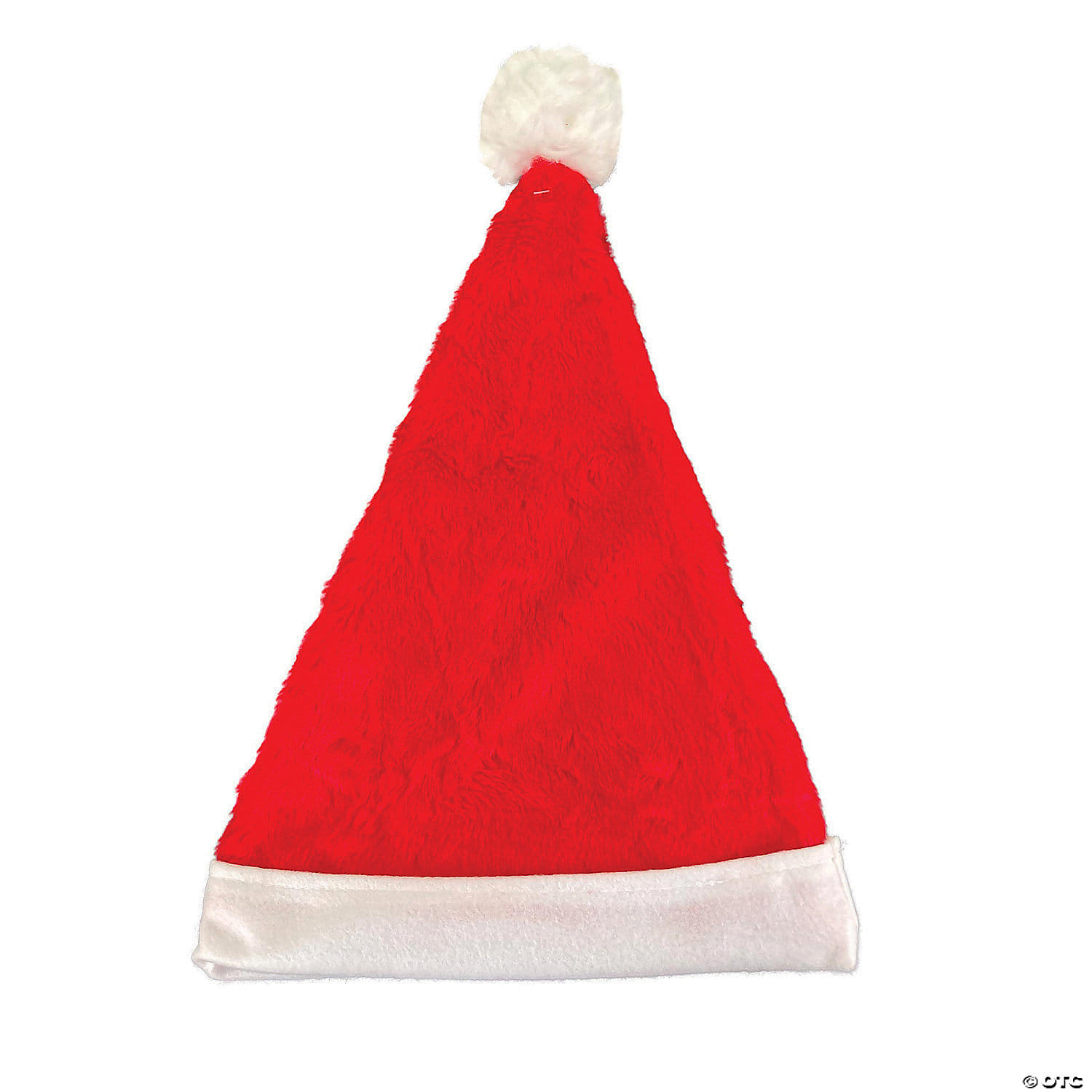 Santa red plush hat 10 in