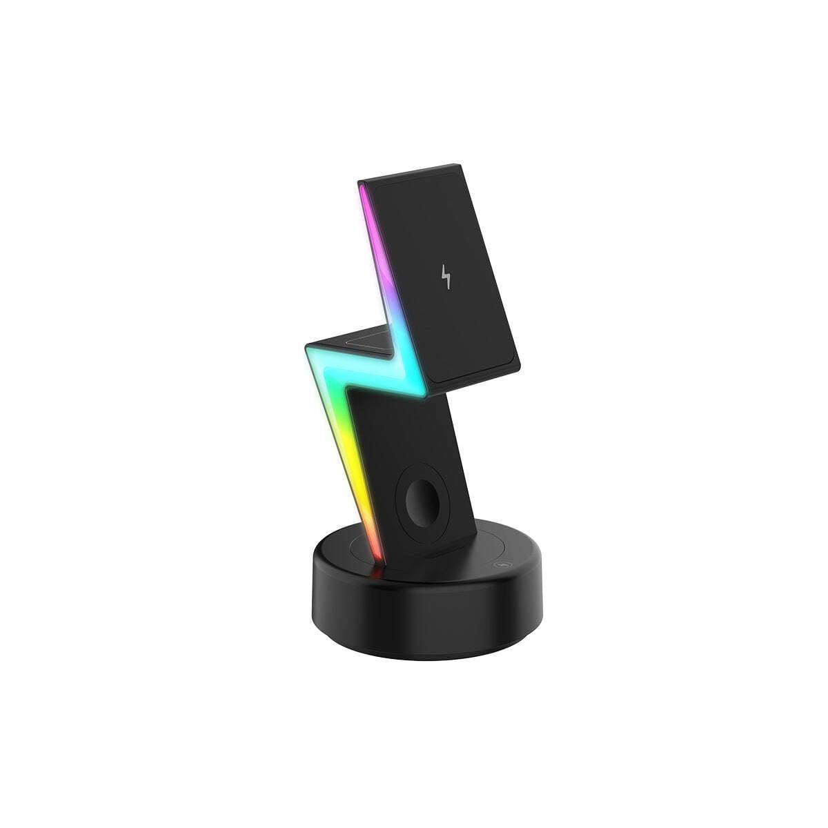 Color: BLACK - Zoltoz 3-In-1 Wireless Charging Station