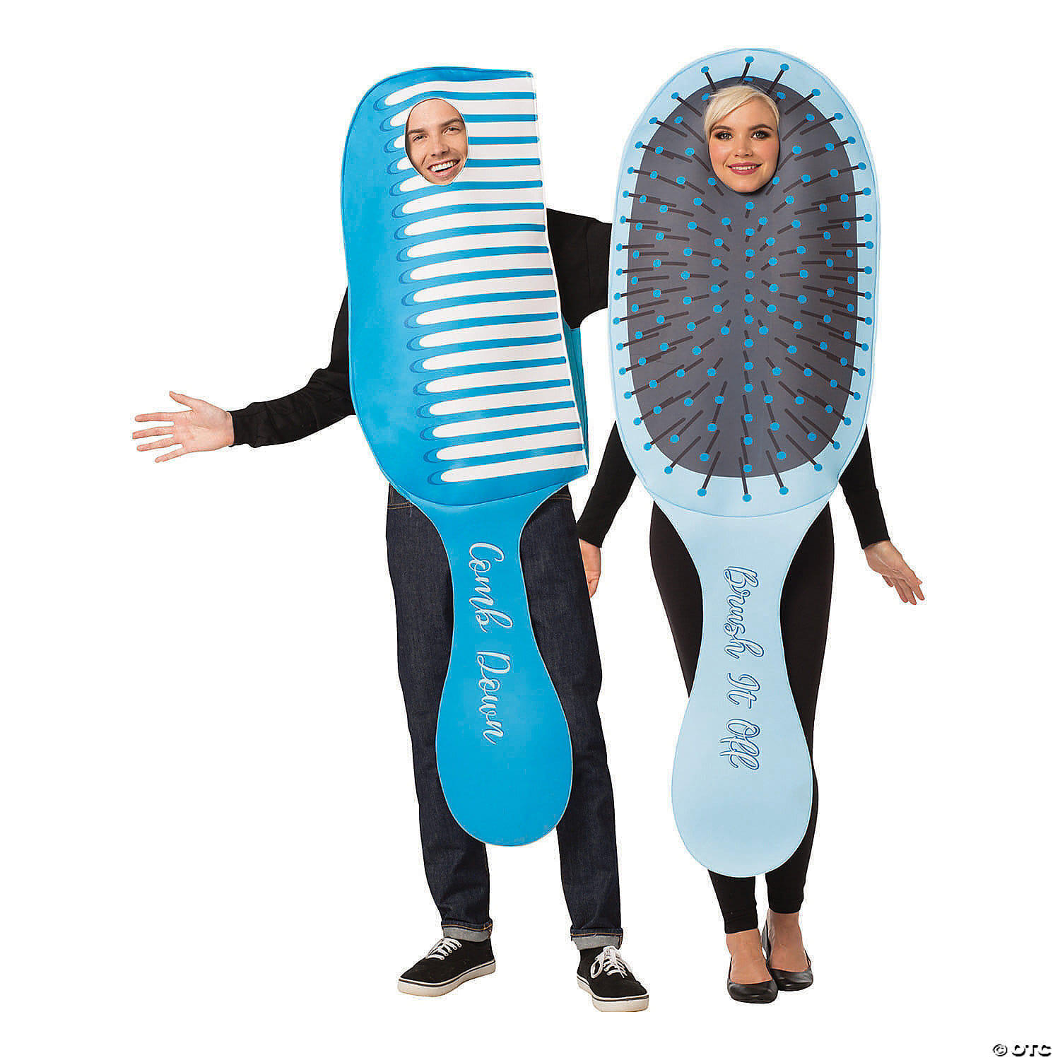 Comb and brush couple costume