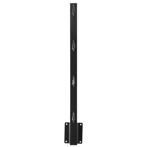 Fence Post Extender, 8 Packs 23.8 in Barbed Wire Arm, Sturdy Steel Fence Height Extender, Flat or Surface Mounted Barbed Wire Extension Arms, Protect Privacy and Prevent Pets Jumping Off
