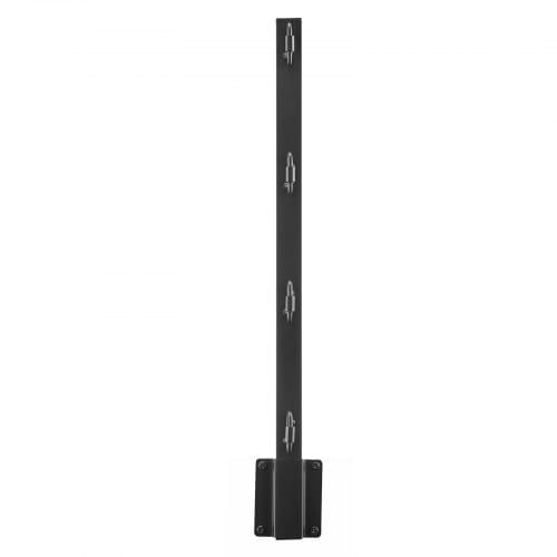 Fence Post Extender, 8 Packs 23.8 in Barbed Wire Arm, Sturdy Steel Fence Height Extender, Flat or Surface Mounted Barbed Wire Extension Arms, Protect Privacy and Prevent Pets Jumping Off