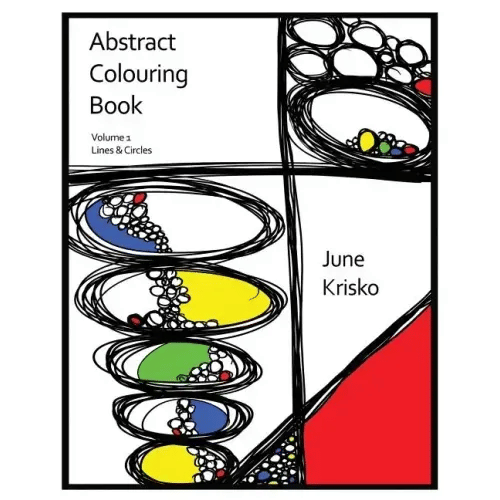 Abstract Colouring Book Volume 1: Lines and Circles - Paperback
