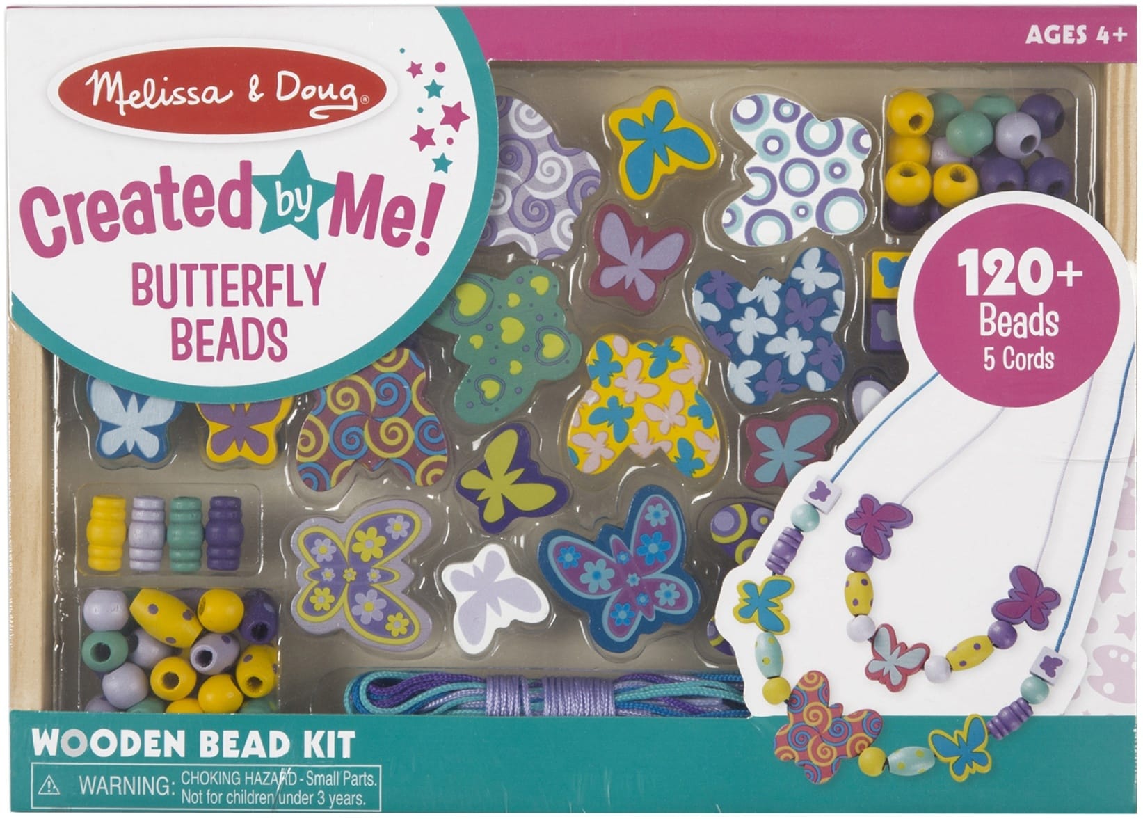 Wooden Bead Set-Butterfly Friends (Pack of 1)