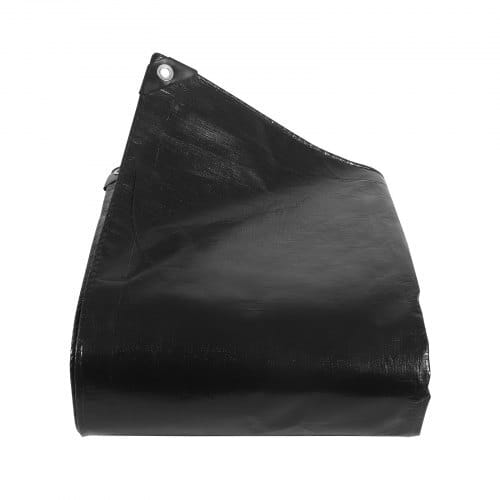 25 x 30 ft Pond Liner, 14 Mil Thickness, 3-Layer Reinforced PE Fish Koi Pond Liner for Outdoor Ponds, with Hemmed Edge and 4 Metal Buttonholes, for Water Garden, Waterfall, and Fountains, Black