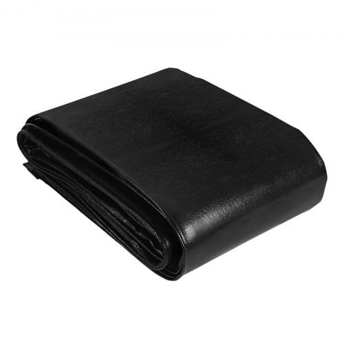 25 x 30 ft Pond Liner, 14 Mil Thickness, 3-Layer Reinforced PE Fish Koi Pond Liner for Outdoor Ponds, with Hemmed Edge and 4 Metal Buttonholes, for Water Garden, Waterfall, and Fountains, Black