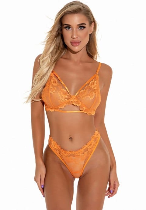 Soraya Strappy Lace Bra Set