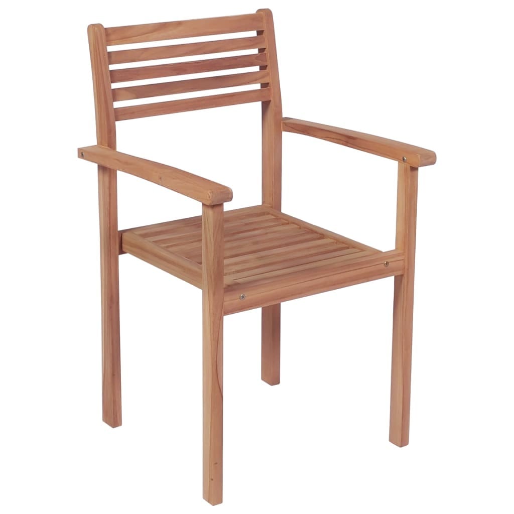 Patio Chairs 2 pcs with Gray Cushions Solid Teak Wood