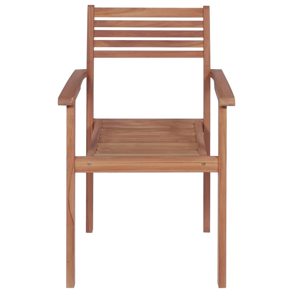 Patio Chairs 2 pcs with Gray Cushions Solid Teak Wood