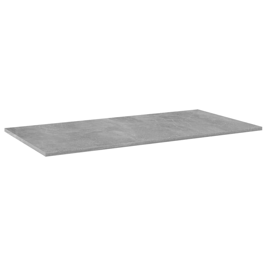 Bookshelf Boards 8 pcs Concrete Gray 31.5"x11.8"x0.6" Engineered Wood