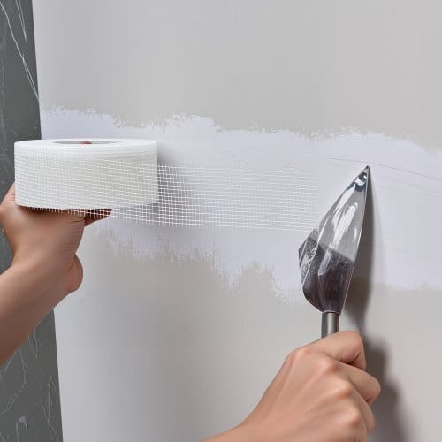 Drywall Mesh Tape, 1.97 inch W x 147.64 ft L Self-Adhesive Fiberglass Drywall Joint Tape, 36 Rolls Dry Wall Patch for Easy Sheetrock Ceiling Crack Repair, to Achieve Smooth Even Wall Surface