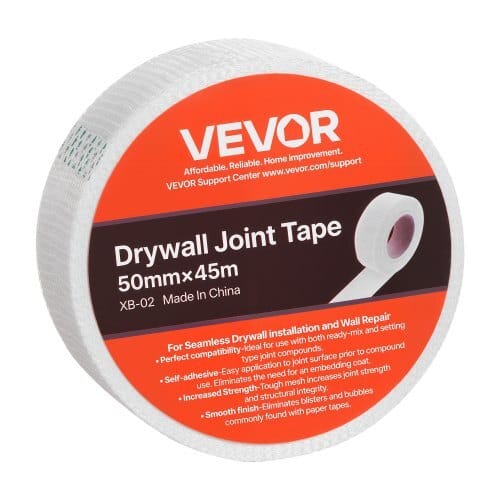 Drywall Mesh Tape, 1.97 inch W x 147.64 ft L Self-Adhesive Fiberglass Drywall Joint Tape, 36 Rolls Dry Wall Patch for Easy Sheetrock Ceiling Crack Repair, to Achieve Smooth Even Wall Surface