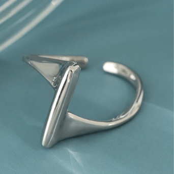 Holiday One Strip Simple 925 Sterling Silver Adjustable Ring