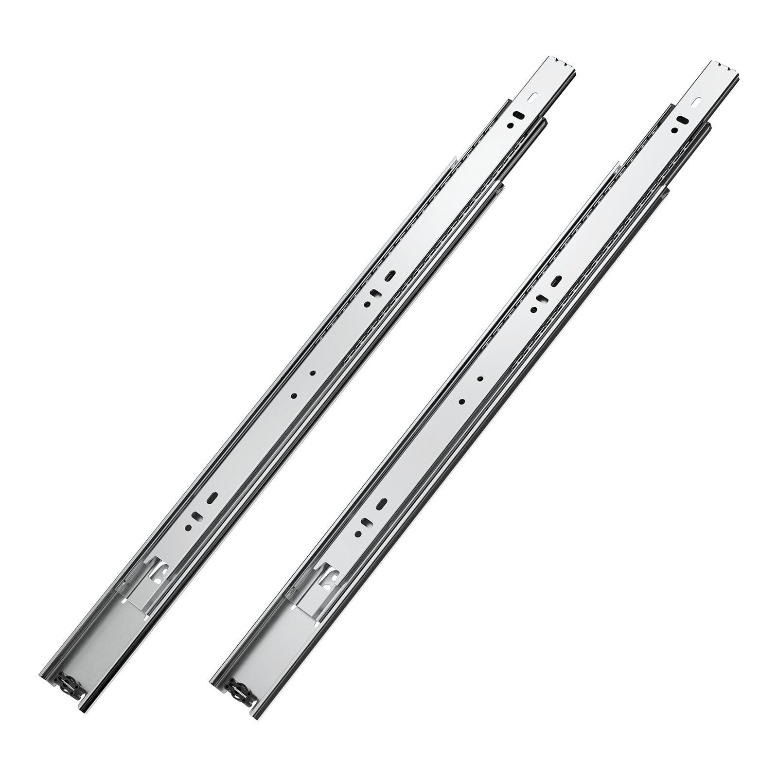 Drawer Slides, 18 inch, 10 Pairs Full Extension Ball Bearing Cabinet Rails, 100 LB Load Capacity Heavy Duty Side Mount Dresser Drawer Slides, Drawer Track Runners for Kitchen DIY Replacement