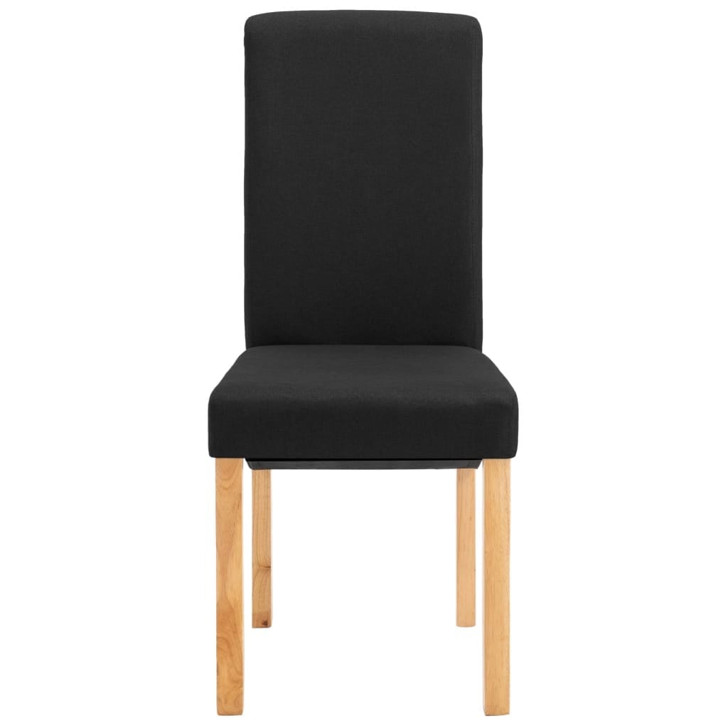 Dining Chairs 6 pcs Black Fabric