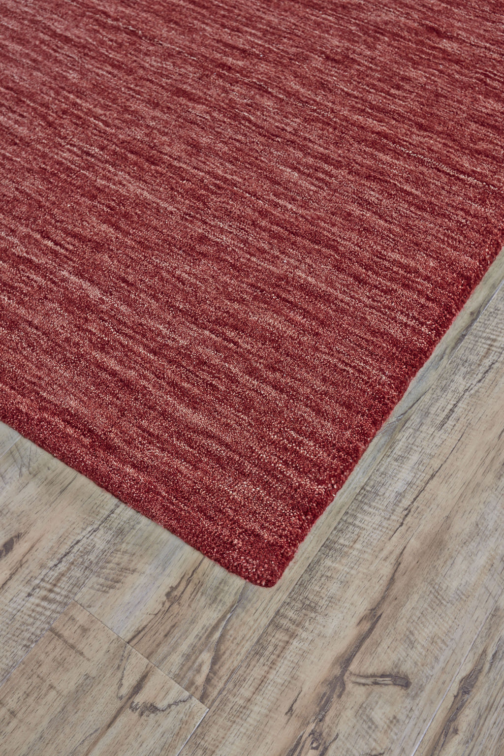 4' X 6' Red Wool Hand Woven Area Rug