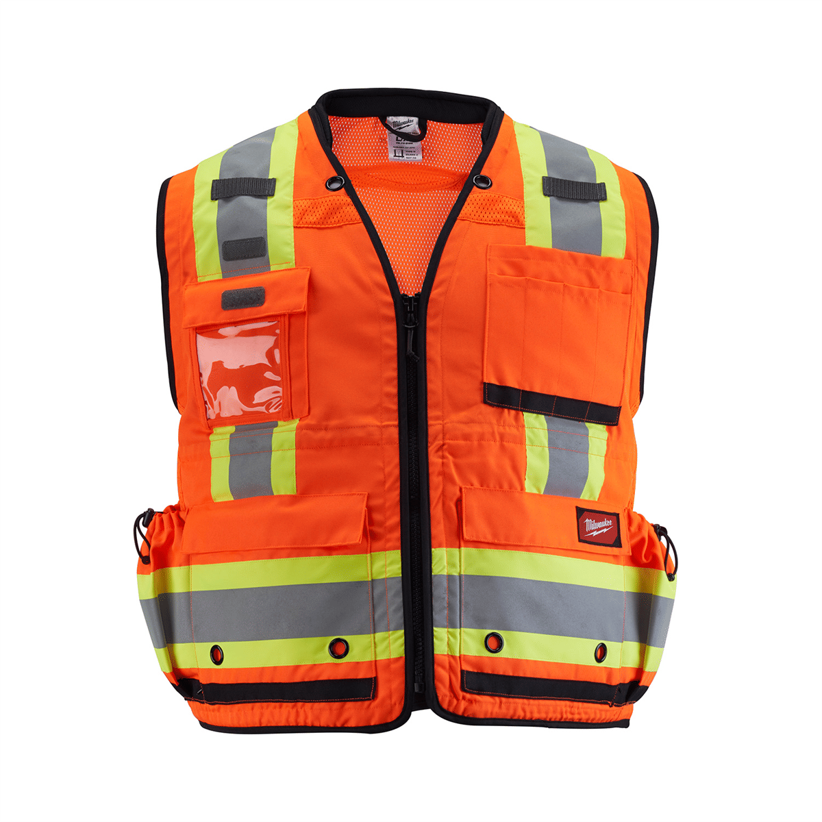 Milwaukee Tool Class 2 Surveyor's High Visibility Orange Safety Vest - L/XL