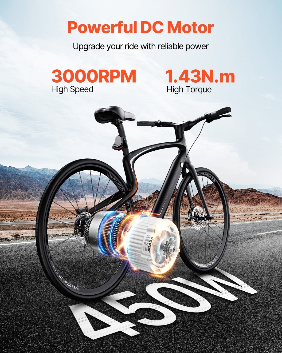 450W Electric Brushed DC Motor Kit - 36V 3000rpm Motor with Upgraded Speed Controller and Twistgrip Throttle Kit for Go Karts E-Bike Motorcycle Scooter