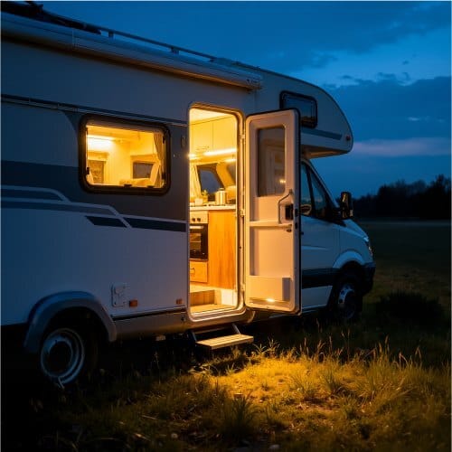 RV Power Converter, 100 Amp, 110V AC to 12V DC RV Converter Battery Charger, Multi Stage Smart Charging, 13V to 16.5V Operating Range, Compatible with Lithium & Lead Acid Battery, for Camper